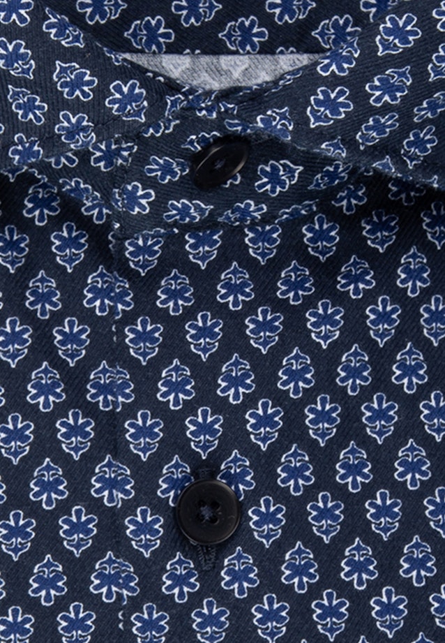 Twill Casual Hemd in Regular mit Kentkragen in Mittelblau |  Seidensticker Onlineshop