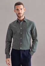 Shaped Chemise Business Imprimé in Vert |  Seidensticker Onlineshop