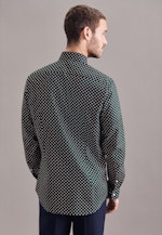 Shaped Chemise Business Imprimé in Vert |  Seidensticker Onlineshop