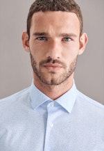 Slim Jerseyhemd Print in Hellblau |  Seidensticker Onlineshop