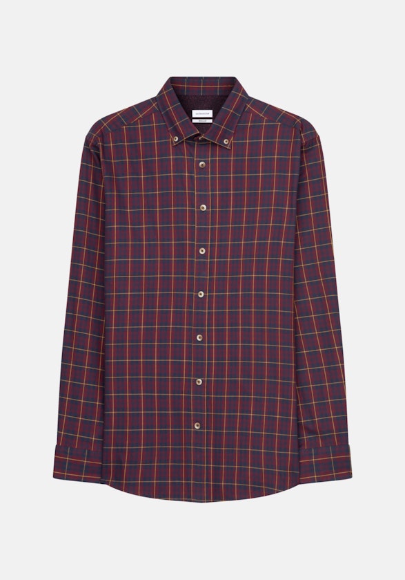 Regular Casual Hemd Karo in Rot | Seidensticker Onlineshop