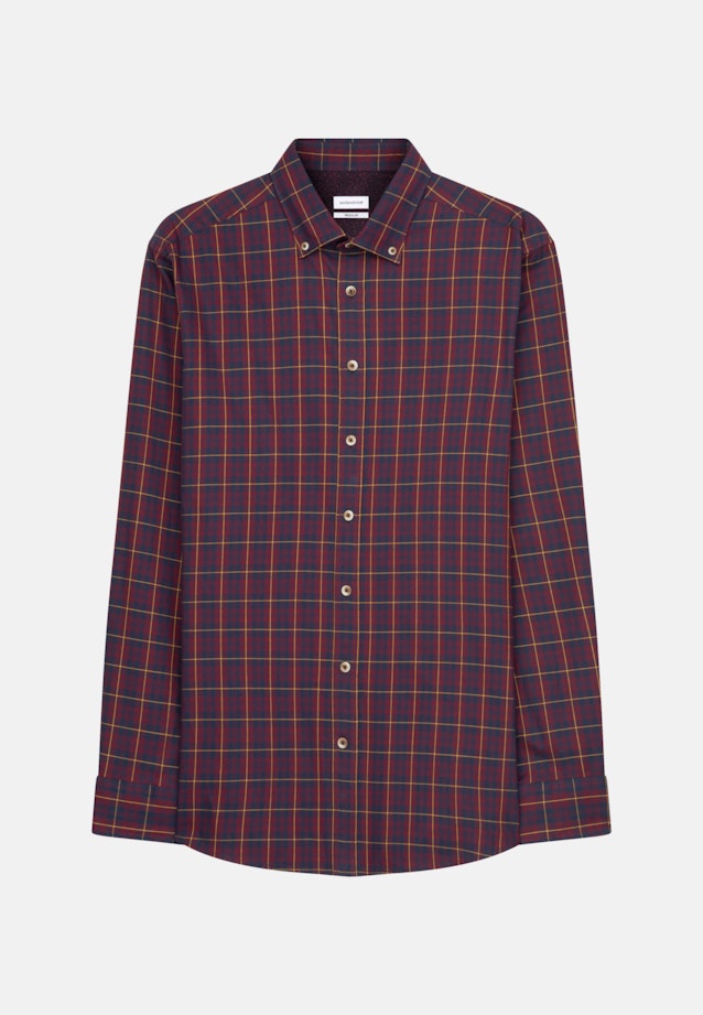 Regular Casual Hemd Karo in Rot |  Seidensticker Onlineshop