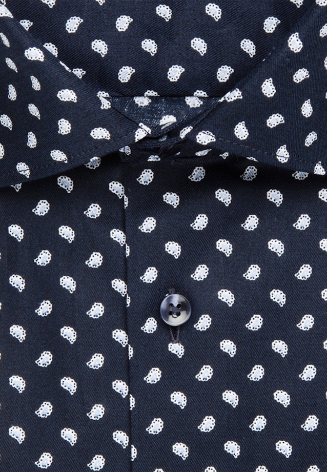 Regular Business Hemd Print in Dunkelblau |  Seidensticker Onlineshop