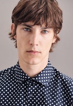 Regular Business Hemd Print in Dunkelblau |  Seidensticker Onlineshop