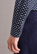 Regular Business Hemd Print in Dunkelblau |  Seidensticker Onlineshop