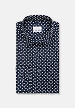 Regular Business Hemd Print in Dunkelblau |  Seidensticker Onlineshop