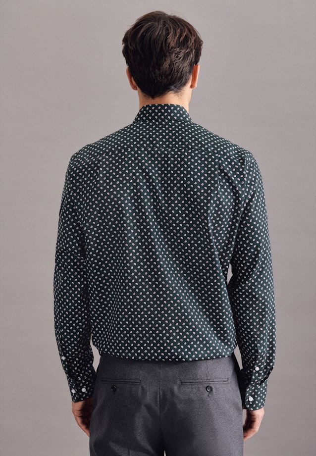 Regular Chemise Business Imprimé in Vert |  Seidensticker Onlineshop