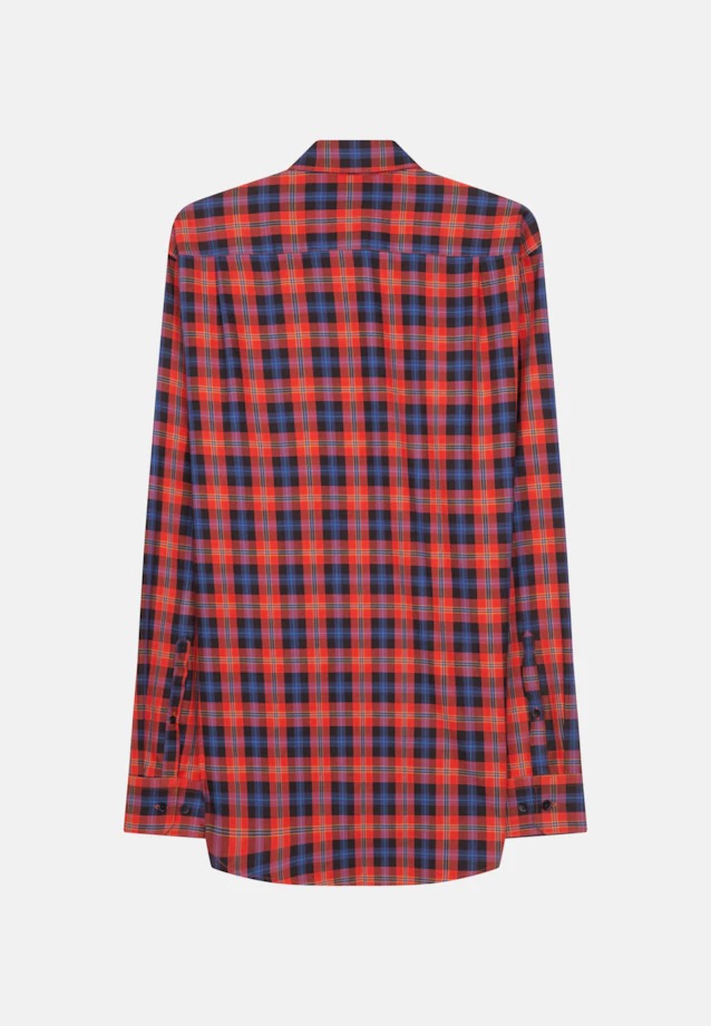 Regular Casual Hemd Karo in Orange |  Seidensticker Onlineshop