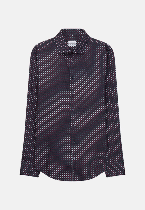 Shaped Chemise Business Imprimé in Bleu Foncé |  Seidensticker Onlineshop