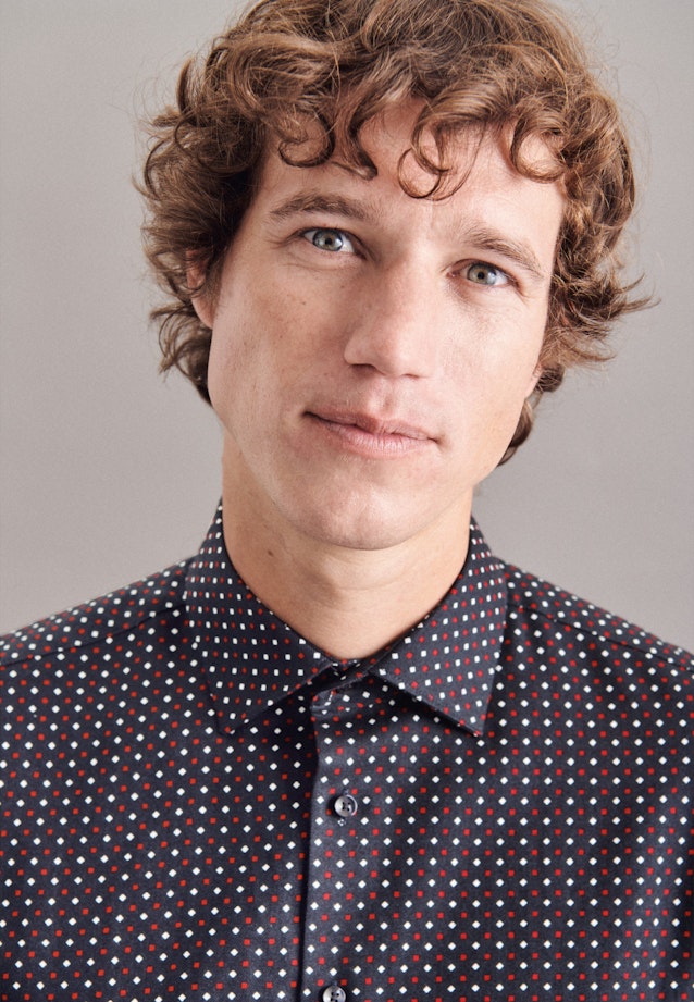 X-Slim Chemise Business Imprimé in Bleu Foncé |  Seidensticker Onlineshop