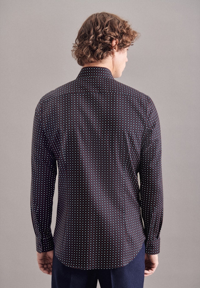 Slim Chemise Business Imprimé in Bleu Foncé |  Seidensticker Onlineshop