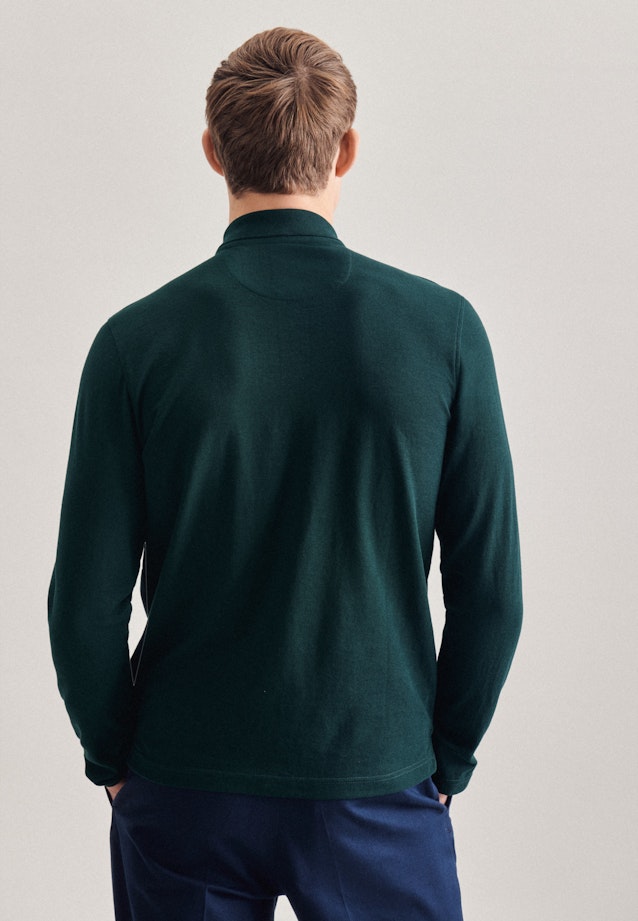 Polo-Shirt Uni in Grün |  Seidensticker Onlineshop