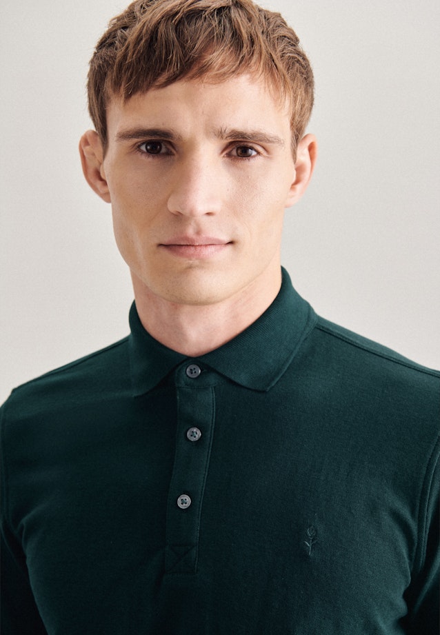 Polo-Shirt Uni in Grün |  Seidensticker Onlineshop