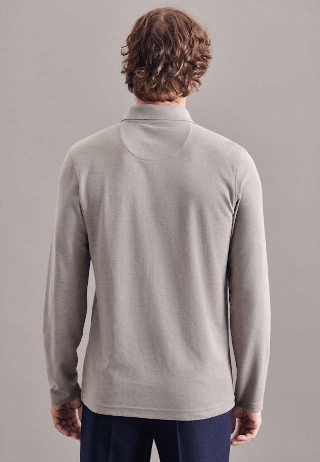 Polo-Shirt Uni in Grau |  Seidensticker Onlineshop