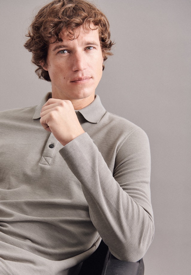 Polo-Shirt Uni in Grau |  Seidensticker Onlineshop