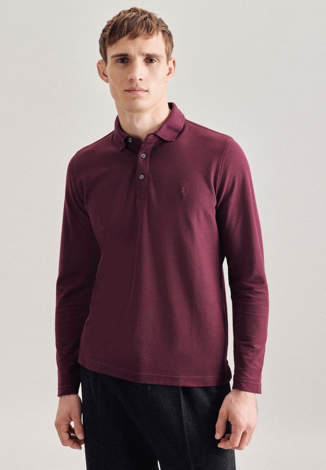 Polo-Shirt Uni in Rot |  Seidensticker Onlineshop