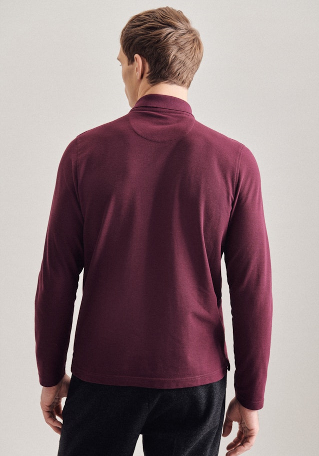 Kragen Polo-Shirt in Rot |  Seidensticker Onlineshop