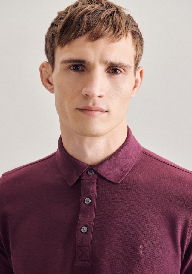 Kragen Polo-Shirt in Rot |  Seidensticker Onlineshop