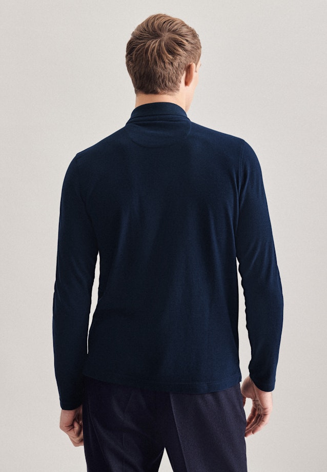 Polo-Shirt Uni in Dunkelblau |  Seidensticker Onlineshop