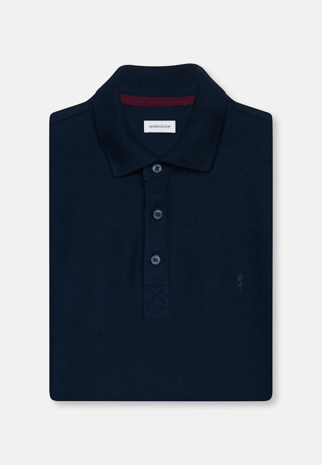 Polo-Shirt Uni in Dunkelblau |  Seidensticker Onlineshop