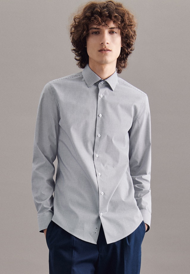 Shaped Business Hemd Karo in Grün |  Seidensticker Onlineshop