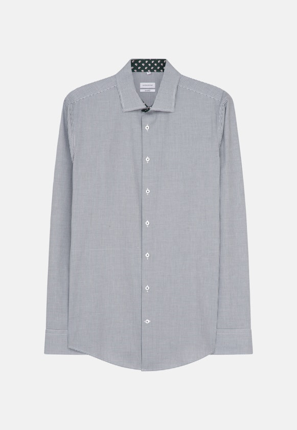 Shaped Business Hemd Karo in Grün |  Seidensticker Onlineshop