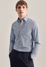 Slim Business Hemd Karo in Dunkelblau |  Seidensticker Onlineshop