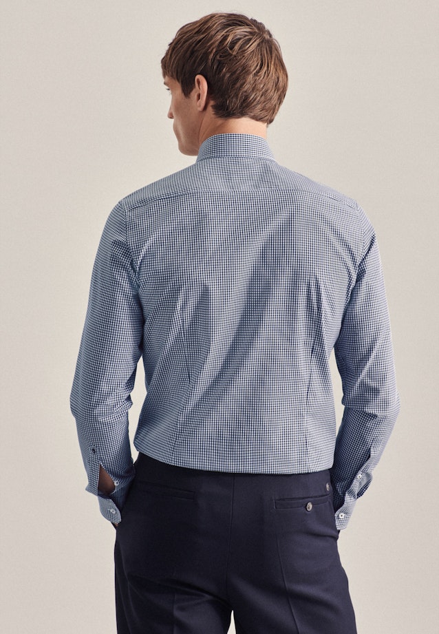 Slim Business Hemd Karo in Dunkelblau |  Seidensticker Onlineshop