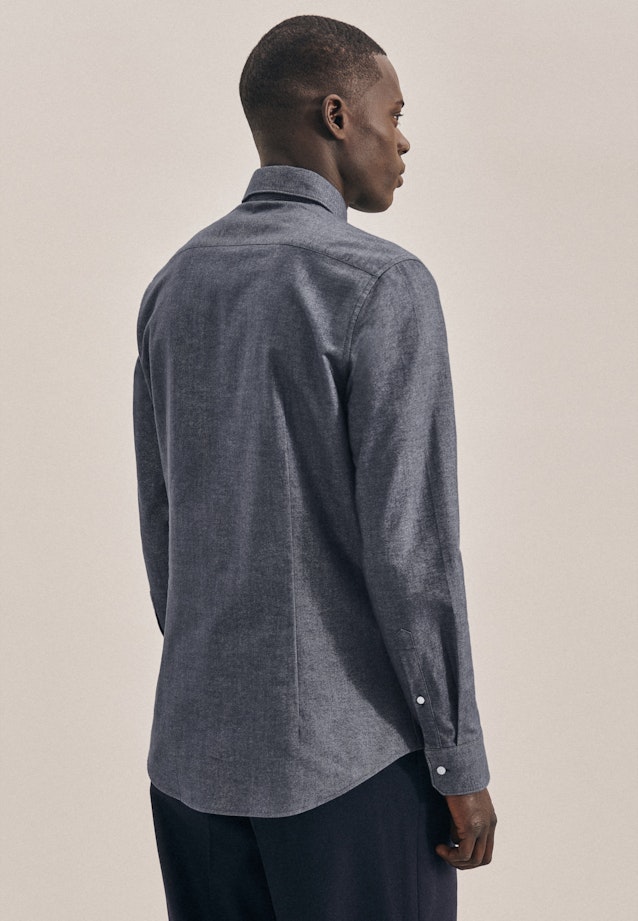 Slim Chemise oxford uni in Gris |  Seidensticker Onlineshop