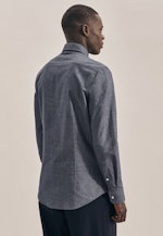 Slim Chemise oxford uni in Gris |  Seidensticker Onlineshop