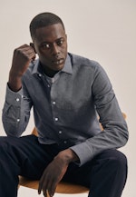 Slim Chemise oxford uni in Gris |  Seidensticker Onlineshop