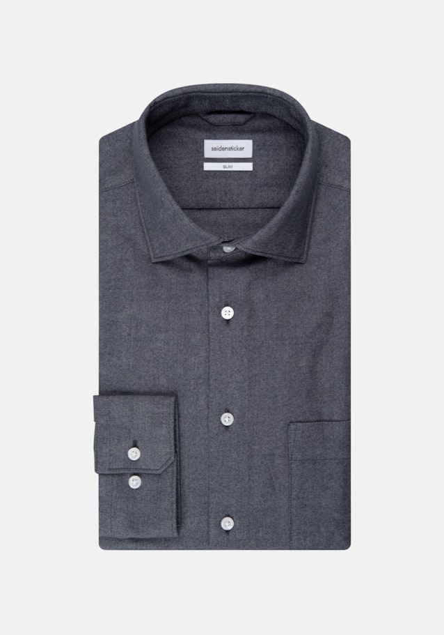 Oxfordhemd in Slim with Kentkraag in Grijs |  Seidensticker Onlineshop