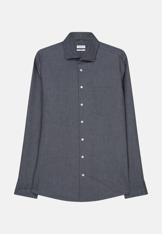 Oxfordhemd Slim in Grau |  Seidensticker Onlineshop