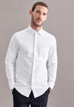 Slim Oxfordhemd Uni in Weiß |  Seidensticker Onlineshop