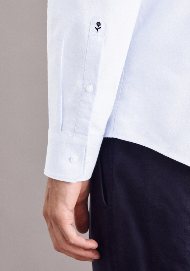 Slim Oxfordhemd Uni in Hellblau | Seidensticker Onlineshop