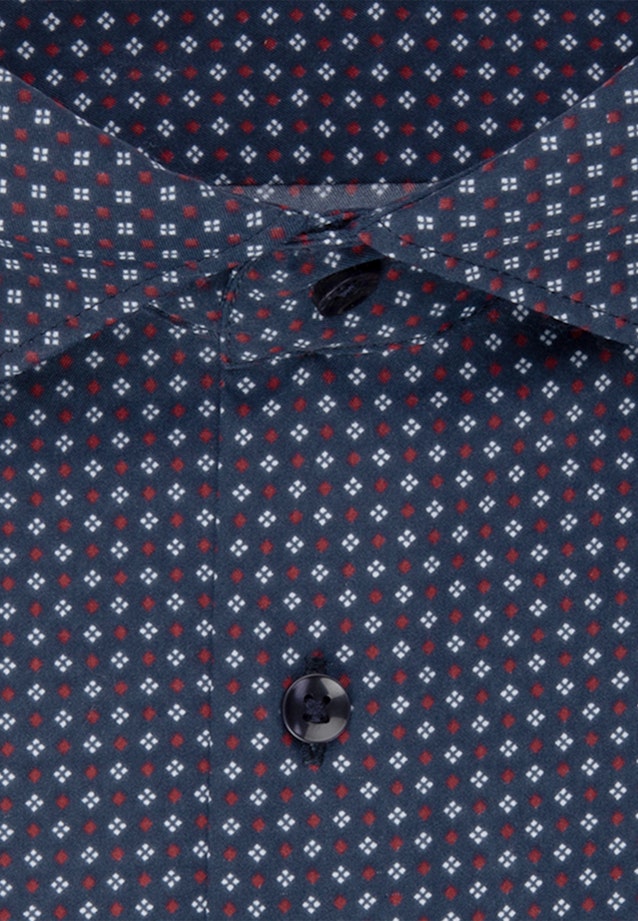 Regular Performance shirt Print in Dark Blue |  Seidensticker Onlineshop