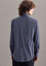 Regular Performance shirt Print in Dark Blue |  Seidensticker Onlineshop