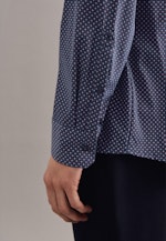 Regular Performance shirt Print in Dark Blue |  Seidensticker Onlineshop