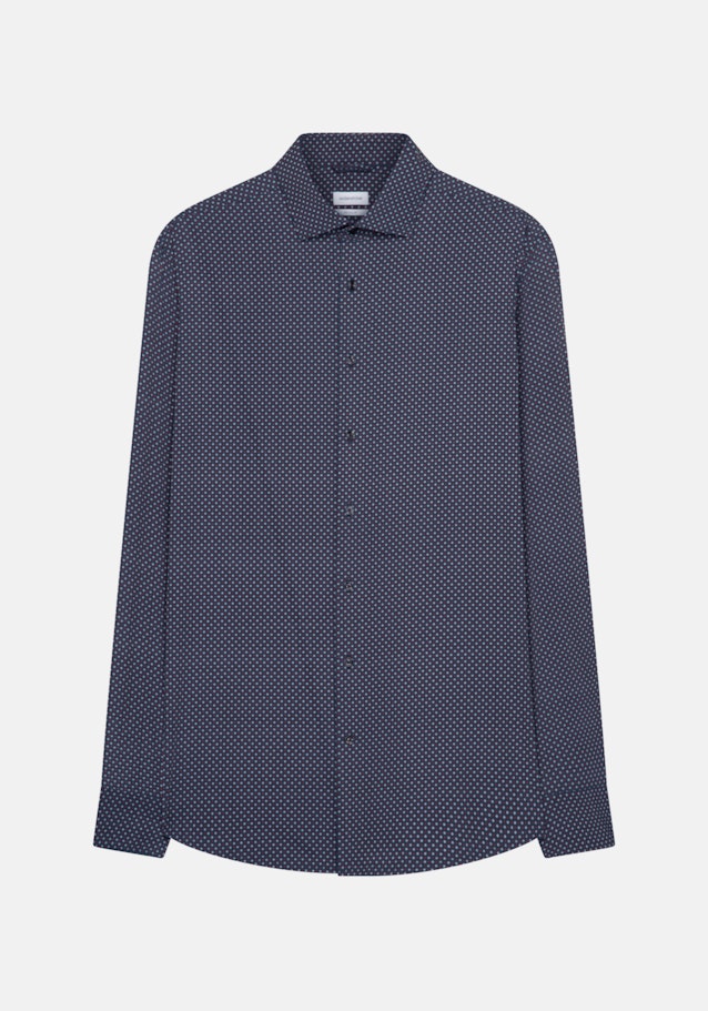 Chemise performance Regular Twill (sergé) Col Kent in Bleu Foncé |  Seidensticker Onlineshop