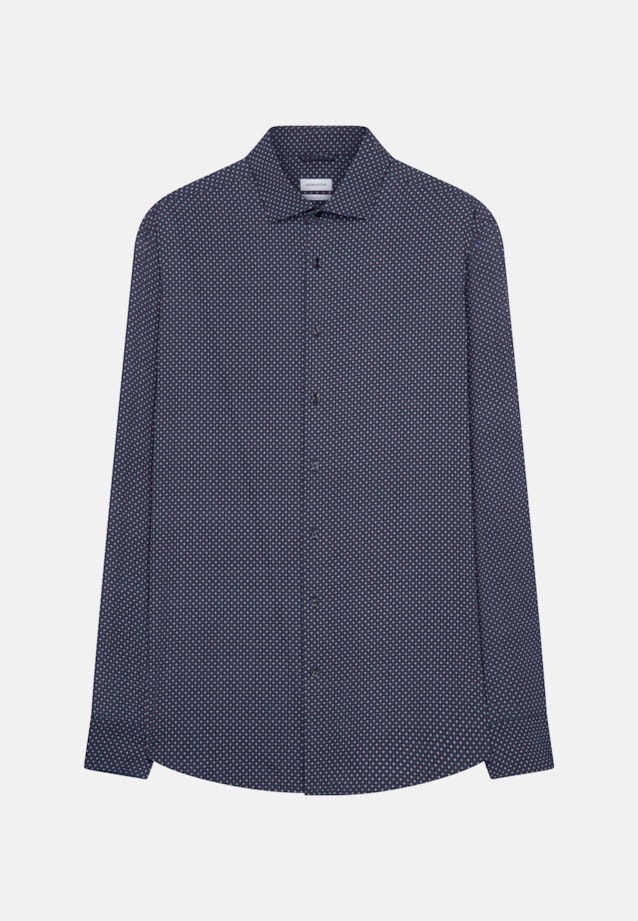 Regular Performance shirt Print in Dark Blue |  Seidensticker Onlineshop