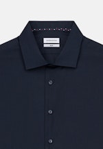 Slim Business Shirt Plain in Dark Blue |  Seidensticker Onlineshop