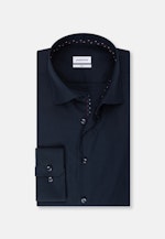 Slim Business Shirt Plain in Dark Blue |  Seidensticker Onlineshop