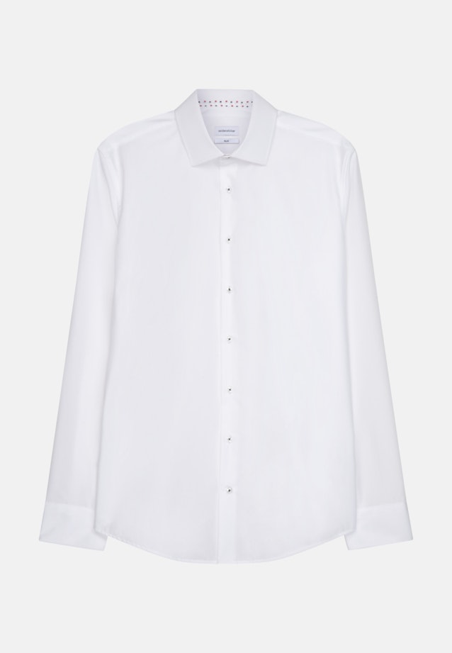 Bügelfreies Popeline Business Hemd in Slim mit Kentkragen in Weiß |  Seidensticker Onlineshop