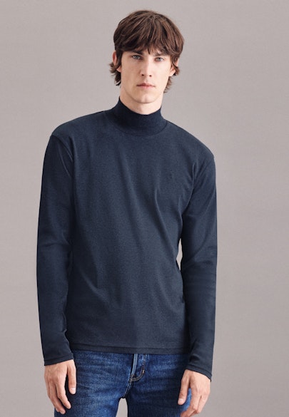 Stehkragen Pullover Uni in Grau |  Seidensticker Onlineshop