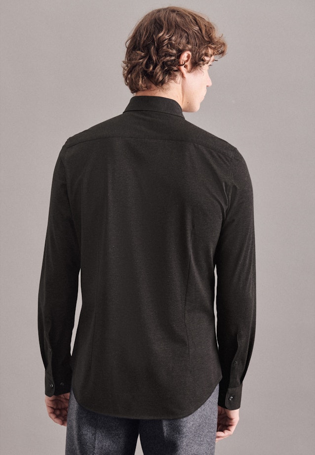 Shaped Chemise Performance Uni in Gris |  Seidensticker Onlineshop