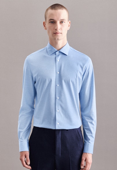 Shaped Performance shirt Uni in Light Blue |  Seidensticker Onlineshop