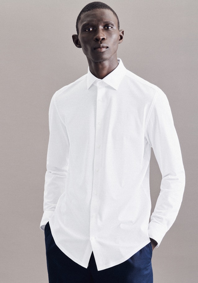 Performance shirt in Shaped with Kent-Collar in White | Seidensticker Onlineshop