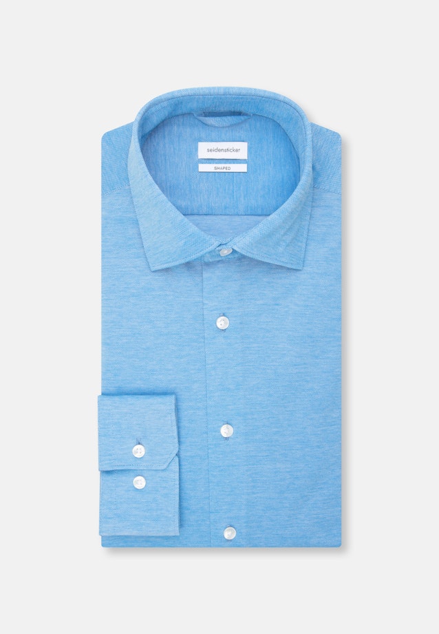 Shaped Chemise Performance Uni in Turquoise |  Seidensticker Onlineshop