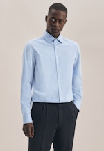 X-Slim Chemise Business Imprimé in Bleu Clair |  Seidensticker Onlineshop