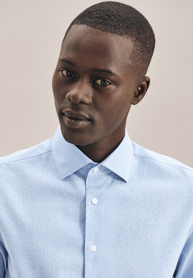 X-Slim Chemise Business Imprimé in Bleu Clair |  Seidensticker Onlineshop